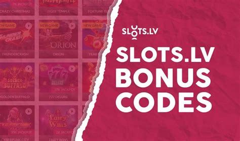 bonus code slots.lv
